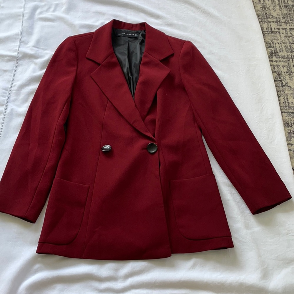 Red / maroon Zara Blazer